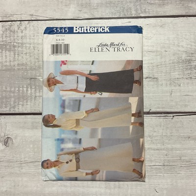 Butterick 5545 Sewing Pattern Back Wrap Skirt Top Shirt Miss Size 6-10 UNCUT