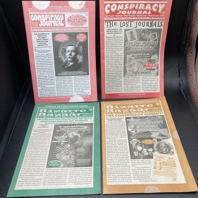 Lot Of (4) Timothy Green Beckley - Bizarre Bazaar Digest - Conspiracy Journal