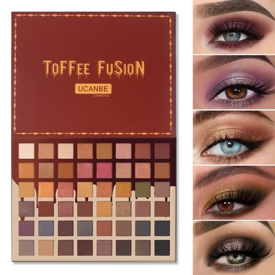 UCANBE Toffee Fusion Nude Eyeshadow Palette, 48 Neutral Shades Naked Eye Shad...