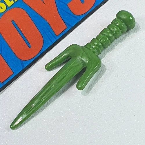 Vtg TMNT Cave Turtle Raph SAI original Playmates 1993 green weapon accessory