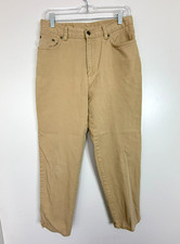Lauren Jeans Co Ralph Lauren Women's High Waist Straight Leg Khaki Pants Size 8