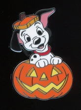 2025 Disney Parks Halloween Pumpkin Pals Mystery Lucky 101 Dalmatians Pin