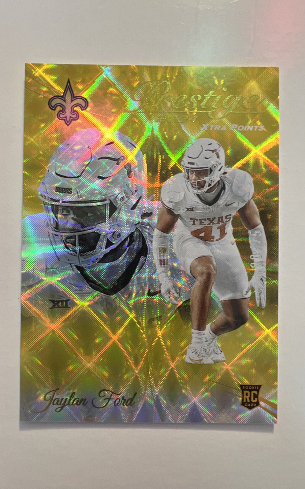 2024 Prestige - Rookies Jaylan Ford #367 Xtra Points Gold /75 RC Longhorn/SAINTS