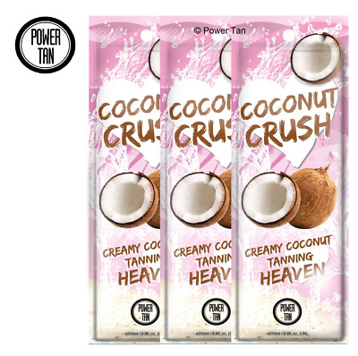 Power Tan Coconut Crush Bräunung Sonnenbank Lotion Creme Beschleuniger 20ml