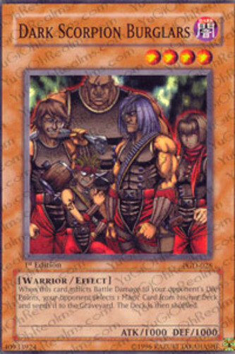 Dark Scorpion Burglars - PGD-028 - Common - 1st Edition NM YuGiOh! Pharaonic Gu