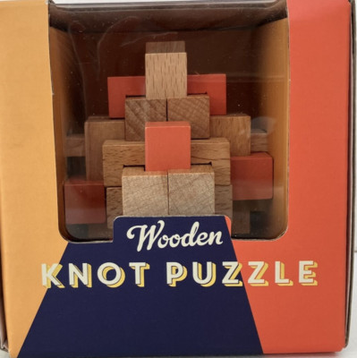 Wooden Knot Puzzle Professor Puzzle 24 Wood Pieces With Solution Sheet