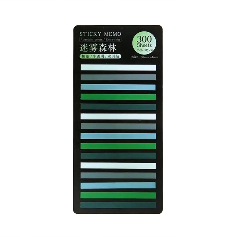 Writable Translucent Index Sticky Notes for Page Marking and Tabs  -image