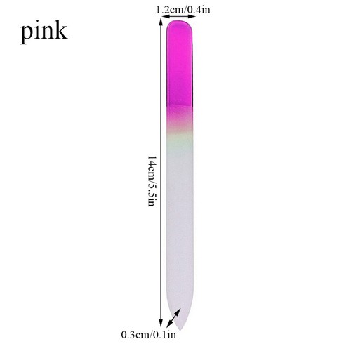 Crystal Glass Nail File Double Sided Manicure Pedicure Tool Nail File Polish 🎀 - Picture 22 of 24