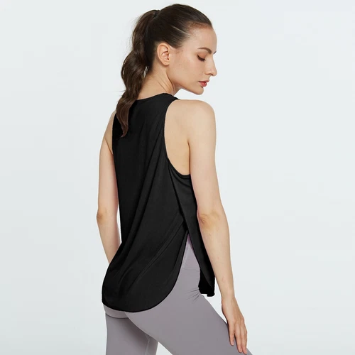 Women's Workout Tank Tops Cool-Dry Sleeveless Loose Fit Yoga Shirt Athletic Tops - Bild 7 von 41