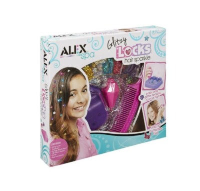 Alex Spa Glitzy Locks Hair Sparkle Glitter Sequins 3D Butterflies New ...