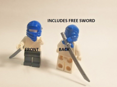 LEGO BLUE Ninja Wrap Hat Minifigure Weapon Ninjago Battle Mask