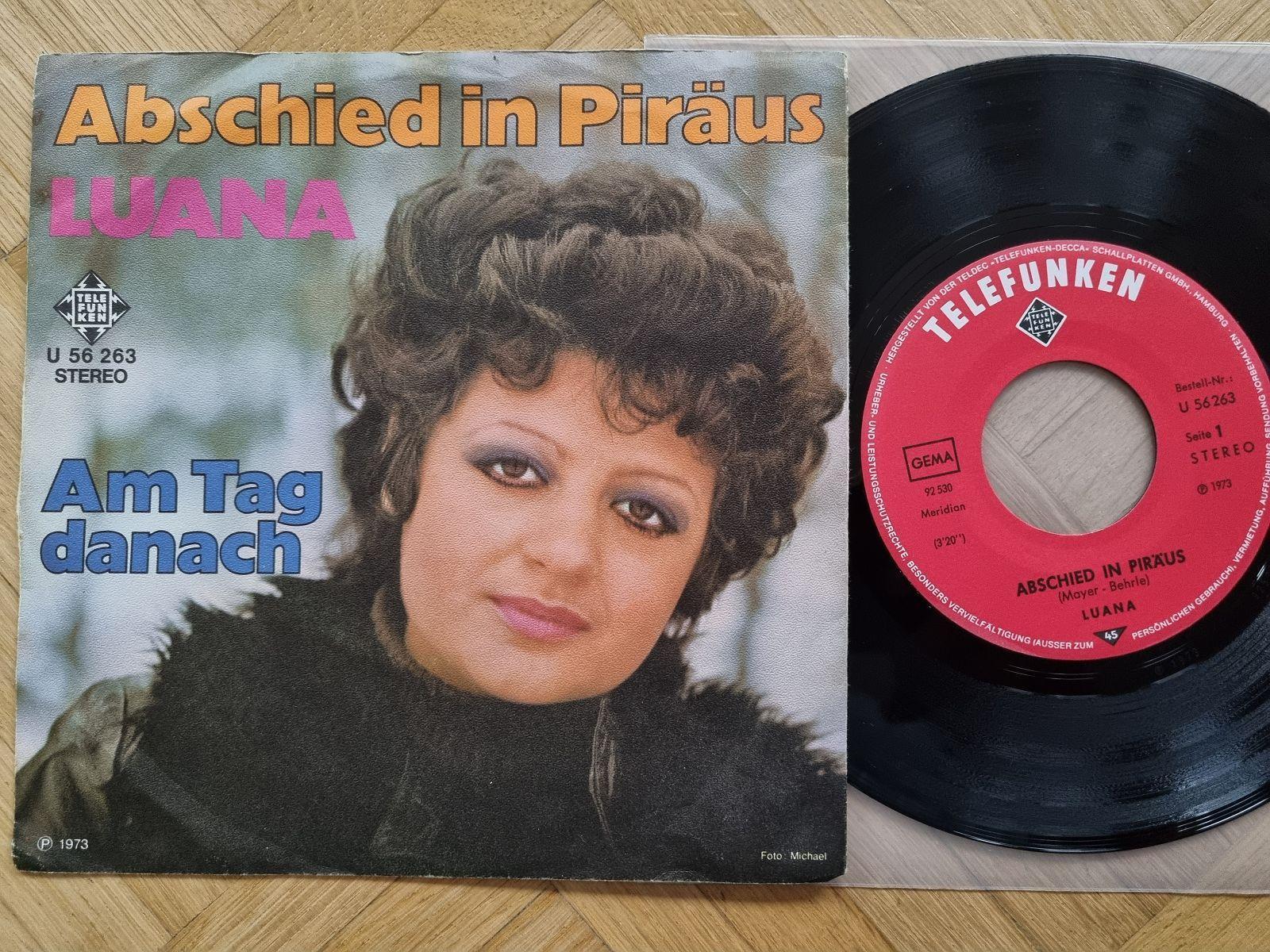7"" Single Luana - Abschied in Piräus Vinyl Germany