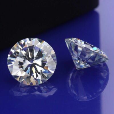 Moissanite Carat mm Diamond imitation Round Brilliant Cut