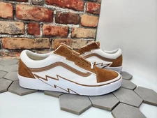 Vans Men Sz 11.5 Old Skool Bolt Suede Sneaker Cathay Spice Brown Wheat Rare