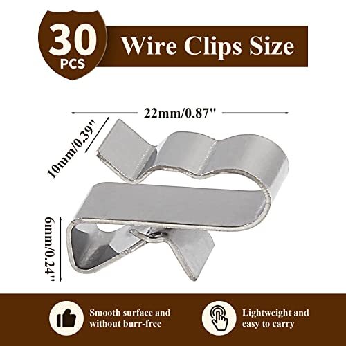 30 Pcs Trailer Frame Wire Clips Stainless Steel Metal Wire Clip eBay