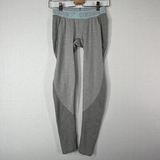 Gymshark Guru Muscle Leggings XS Gray Pull On Workout Exercise Training Yoga