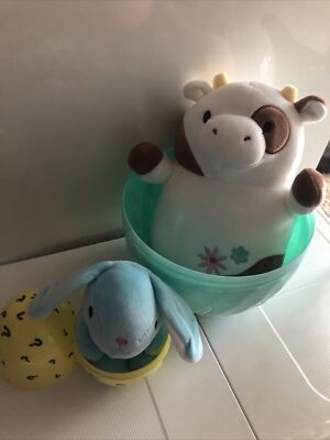 Squishmallow Easter 2022 Ronnie the Cow 8  Hugmee Mystery Egg new ( Open)