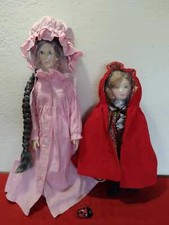 Steiff Wolf Head Suzanne Gibson Red Riding Hood Grandma Dolls