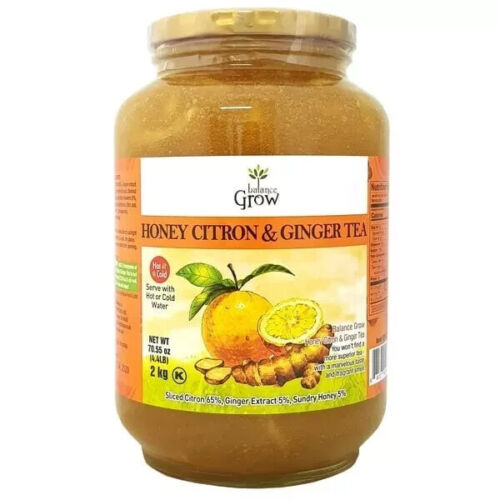 Balance Grow Honey tè/marmellata limone e zenzero, caldo o freddo, 70,55 once (4,4 libbre) - Foto 1 di 3