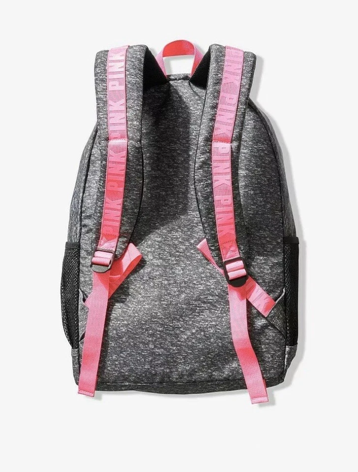 NEW Victoria Secret PINK CAMPUS BACKPACK - Heather Gray Full Size Cute!! ❤️❤️❤️ - Image 2 of 4