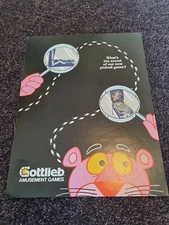 Pink Panther - Gottlieb Pinball ORIGINAL Promo Advertising Flyer - last one