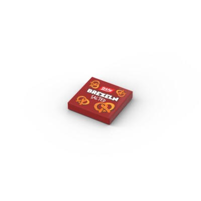 Pretzels   custom printed genuine LEGO   brick tile /22014