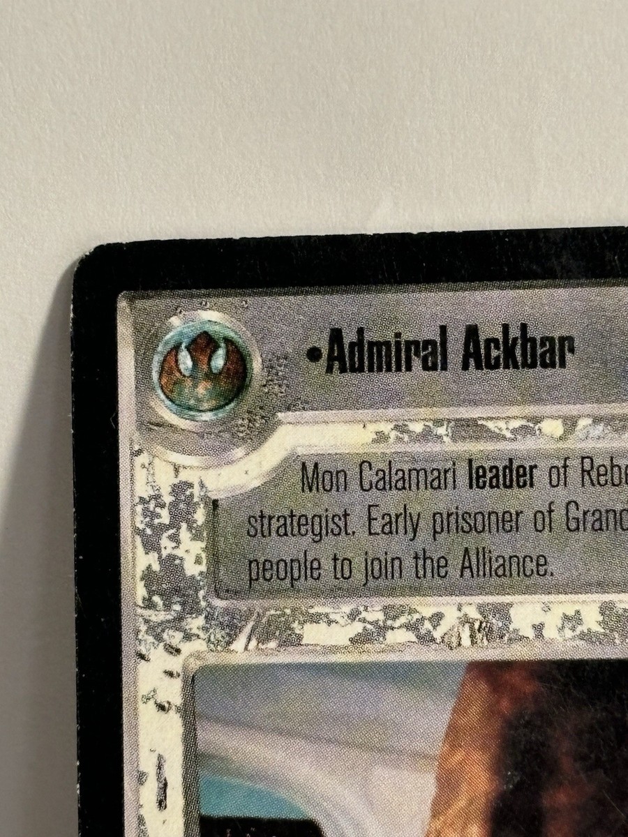 1990s Star Wars CCG Admiral Ackbar (LP) SWCCG Death Star II 2 Card