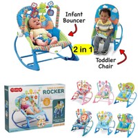 Baby Infant To Toddler Bouncer Rocker Swing Chair Soft Soothing Vibration Toys