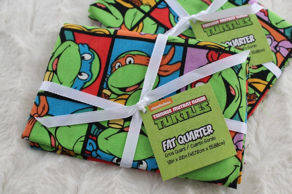 Fat Quarter BUNDLE LOT Star Wars Dinosaurs Football Teenage Mutant Ninja Turtles - Image 2 of 4