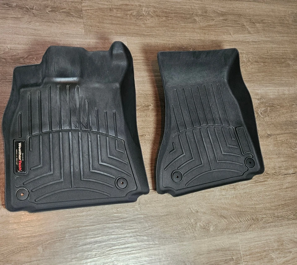 Juego alfombrillas delanteras negras (TL) B8 2010-2016 AUDI A5 S5 RS5 A4 S4 Weathertech Foto 3 de 4