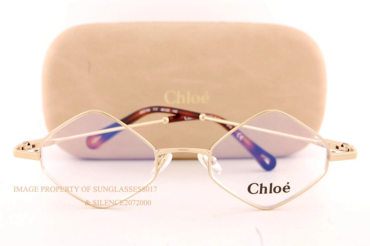Brand New Chloe Reading Glasses Eyeglasses 2158 717 Yellow Gold 46 without Case