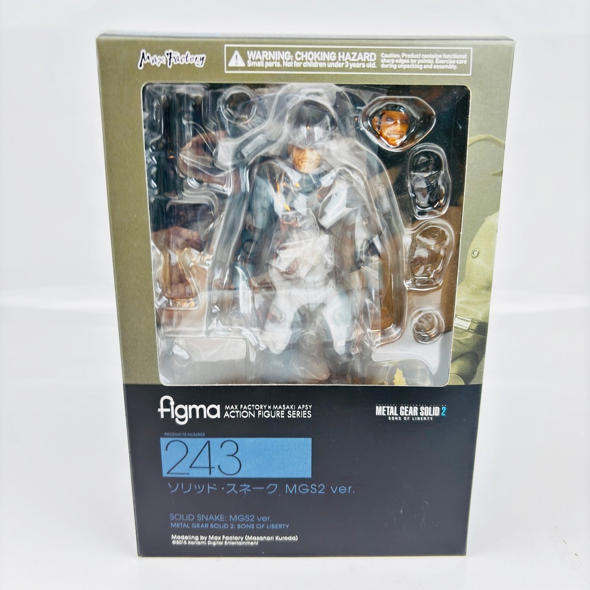 MAX FACTORY figma ソリッドスネーク MGS2 figma Metal Gear Solid 2 Sons of Liberty Solid Snake MGS2 Max