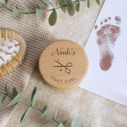 Personalised First Tooth and Curl Set Baby’s First Gift 1st Tooth First Haircut - Picture 15 of 22