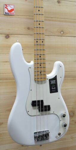 New Fender® Player Precision Bass® Maple Fingerboard Polar White - Picture 1 of 8