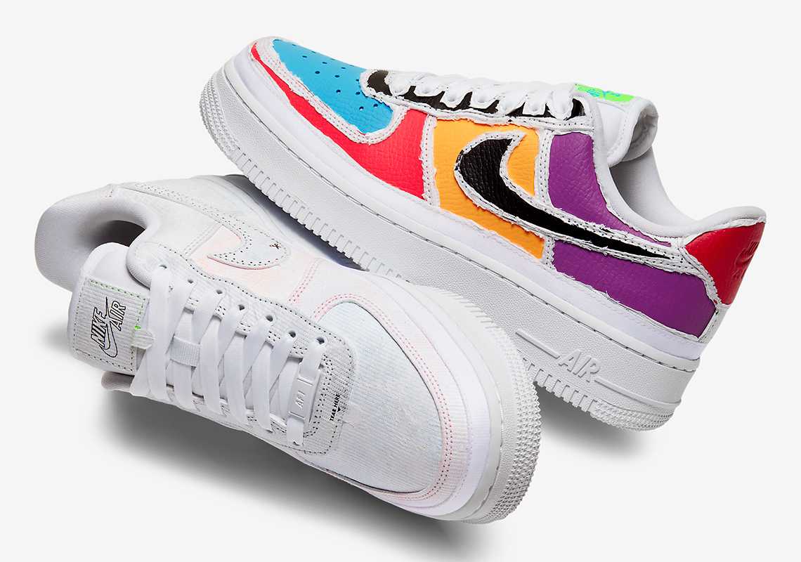 Nike Air Force 1 LX W Tear Away Reveal Multi UK 2 3 4 5 6 7 US