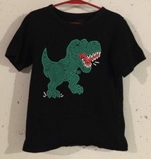 The Children's Place T-Rex Black T-Shirt Size: 5T