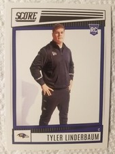 TYLER LINDERBAUM BALTIMORE RAVENS ROOKIE 2022 PANINI SCORE CARD #323