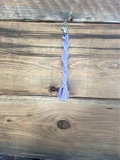Boho Light Purple Spiral Macrame Keychain