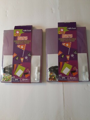 CREATIVE HANDS 4+ HALLOWEEN BANNER CRAFT KIT WITH SMART FOAM MATERIALS LOT OF 2