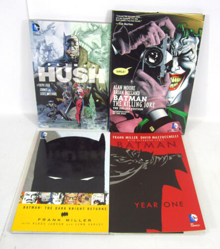 Collection de 4x DC Comics assortis romans graphiques Batman bandes dessinées - Photo 1/6
