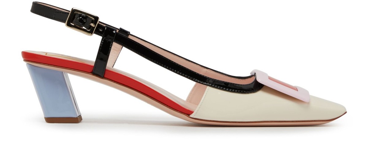 Roger Vivier Belle Vivier Multicolor 45mm Leather Slingback