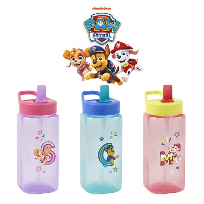 Strohhalm Sipper Paw Patrol Chase Marshall Skype 420ml BPA frei Flip Top Kinderflaschen