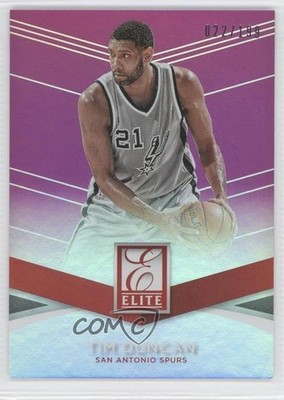 2014-15 Panini Donruss Elite Set Purple 22/199 Tim Duncan #50 HOF 0c3