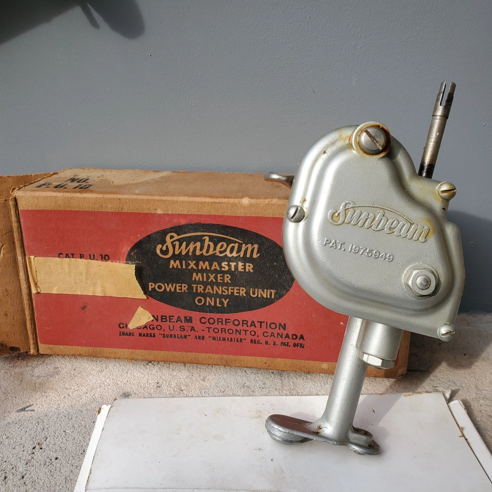 Vintage Sunbeam Mixmaster Mixer Power Transfer Unit PU10 In Box