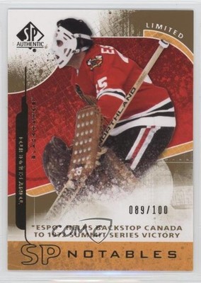 2008-09 SP Authentic SP Notables Limited 89/100 Tony Esposito #157 HOF 2d8