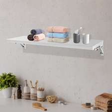Folding Concession Shelf 35.43'' x 11.81'' Stainless Steel Serving Food Shelf