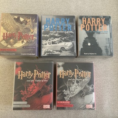 Harry Potter audio cassette book story bundle - JK Rowling - read by Stephen Fry