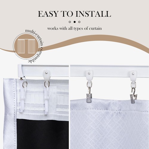 Flexible Ceiling Curtain Tracks, Ceilings Track for Curtains, Aluminum Curtai... - Picture 7 of 7