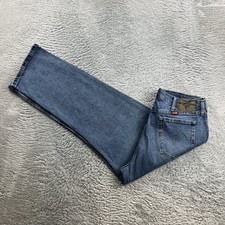Pantalone jeans uomo vintage Wrangler W36 L29 blu denim regular fit dritto retrò