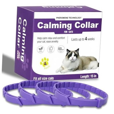 Calming Collar for Cats, Pheromone Cat Calming Collar Cat Anxiety Relief Purple